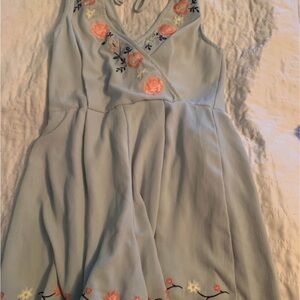 Floral Embroidered romper